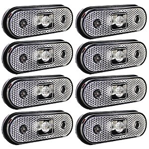 8 Lanterna Lateral para Caminhão Carreta Facchini LED BIVOLT CR