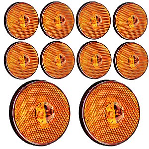 10 Lanterna Lateral Caminhão Carreta Randon LED BIVOLT AM