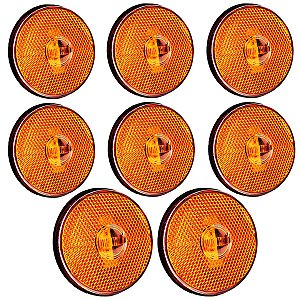 8 Lanterna Lateral Caminhão Carreta Baú Randon LED BIVOLT AM