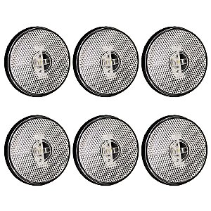 6 Lanterna Lateral Caminhão Carreta Baú Randon LED BIVOLT CR