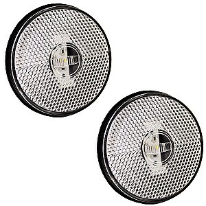 2 Lanterna Lateral Caminhão Carreta Baú Randon LED BIVOLT CR
