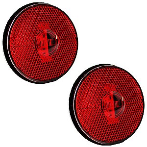 2 Lanterna Lateral Caminhão Carreta Baú Randon LED BIVOLT VM