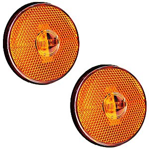 2 Lanterna Lateral Caminhão Carreta Baú Randon LED BIVOLT AM