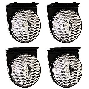 4 Lanterna Lateral Caminhão Carreta 88mm LED BIVOLT CR +Suporte