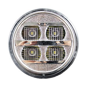 Lanterna Ré Ônibus Caminhão 70mm 4 Led CRISTAL BIVOLT