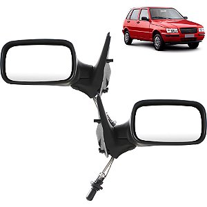 Retrovisor Uno 4 Portas 2001 2002 2003 2004 05 COM Controle
