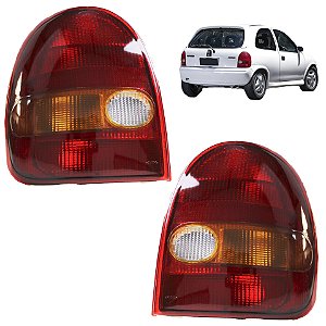 PAR Lanterna Traseira Corsa Hatch 2 Portas 1994 1995 1996 1997 1998 1999 2pç
