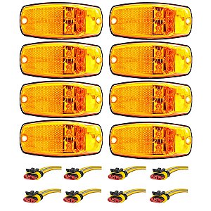 8 Lanterna Lateral para Ônibus Marcopolo G7 5 LED BIVOLT +Conector