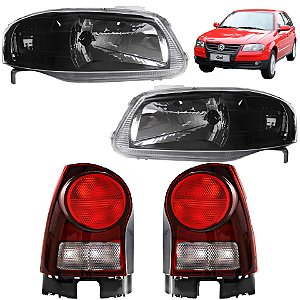 PAR Farol e Lanterna Gol Power G4 2005 06 07 a 14 Máscara Negra