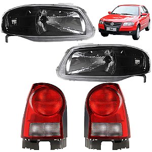 PAR Farol e Lanterna Gol G4 2005 06 07 a 14 Máscara Negra