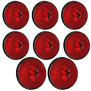 8 Lanterna Lateral Caminhão Carreta Baú Randon LED BIVOLT VM