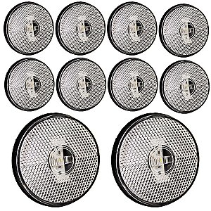 10 Lanterna Lateral Caminhão Carreta Baú Randon LED BIVOLT CR