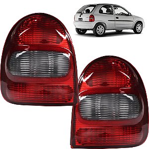 PAR Lanterna Traseira Corsa 2 Portas 1996 1997 1998 a 2002 FUMÊ