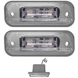 2 Lanterna da Placa para Ônibus Caio MBB Marcopolo Busscar LED