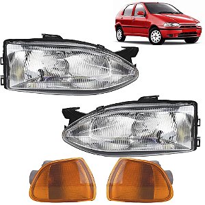 PAR Farol Lanterna Palio 1996 1997 1998 1999 2000 G1 AM Cromado