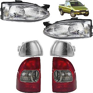 KIT Farol Lanterna Strada 1996 1997 1998 1999 2000 G1 FU PC Cromado