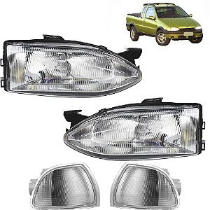 PAR Farol Lanterna Strada 1996 1997 1998 1999 2000 G1 PC Cromado