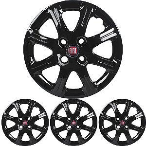 JG 4 Calota Palio 2014 15 16 Aro 14 Black Piano com Emblema
