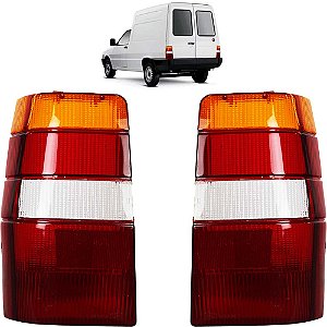 PAR Lente Traseira Fiorino 1986 87 88 89 90 até 2013 TRICOLOR