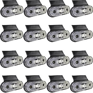 16 Lanterna Lateral Caminhão Carreta Facchini LED CR +Suporte
