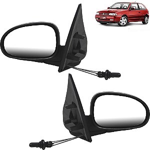 PAR Retrovisor Parati G2 1995 1996 1997 1998 1999 2 Portas Com Controle