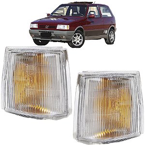 Lanterna Dianteira Uno 1984 1985 1986 a 2004 Cristal