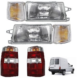 KIT Farol Lanternas Fiorino 1984 1985 1986 1987 até 2004 BI