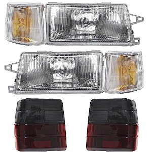 KIT Farol Lanternas Uno 1984 1985 1986 1987 até 2004 PC FUMÊ