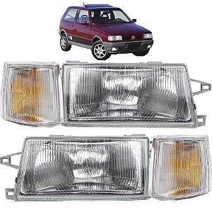 KIT Farol Lanterna Uno 1984 1985 1986 1987 1988 até 2004 PC