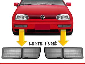 Par Aplique Defletor Dianteiro Golf ALEMÃO GL/GLX 94 95 96 97 98 Fumê
