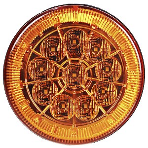 Lanterna Traseira 125mm Caminhão Carreta Mod. Randon 10 LED AM 24V