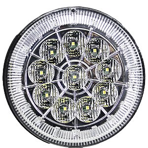 Lanterna Traseira 125mm Caminhão Carreta Mod. Randon 10 LED CR 24V