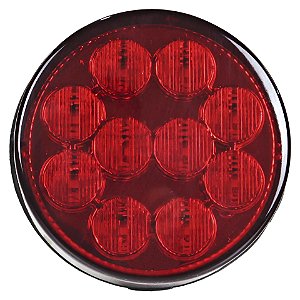 Lanterna Traseira 96mm Ônibus Caminhão Bugue 10 LED VM 12V