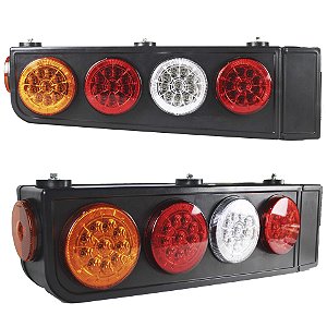 Lanterna Traseira Caminhão Carreta Randon com Aba 24V LE