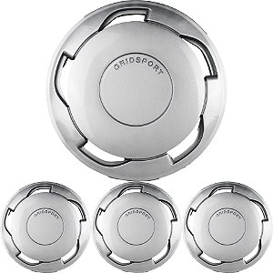 JG 4 Calota Orbital UNIVERSAL Aro 13 Prata Brilhante