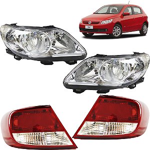 Farol Lanterna Gol G5 08 09 010 2011 2012 FOCO Duplo Cromado