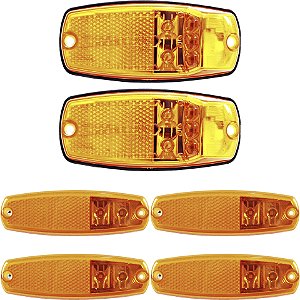 KIT Lanterna Lateral para Ônibus Torino G6 Volare W8 BIVOLT