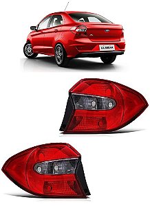 PAR Lanterna Traseira Ka Sedan 2015 2016 2017 2018 Fumê