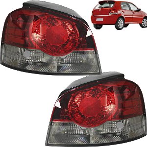 PAR Lanterna Traseira Palio 2008 2009 2010 2011 G4 LISA FUME