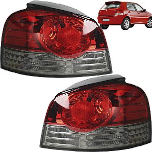 PAR Lanterna Traseira Palio 2008 2009 2010 11 G4 Frisada FUME