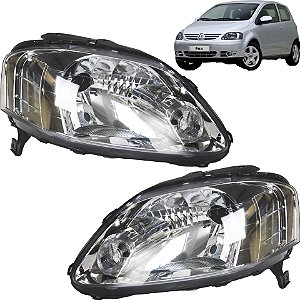 PAR Farol Fox 2004 2005 2006 2007 a 2009 Foco Simples Cromado