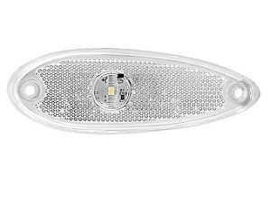 Lanterna Led Luz do Degrau / Delimitadora de Teto  - Ônibus Peixinho Universal 12V CRISTAL