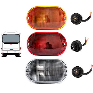 KIT 3 Lanterna Ônibus Marcopolo Torino Senior com 3 Soquetes