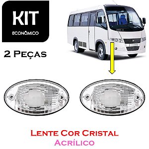 Lanterna Dianteira Cristal Seta Ônibus Marcopolo Volare PAR