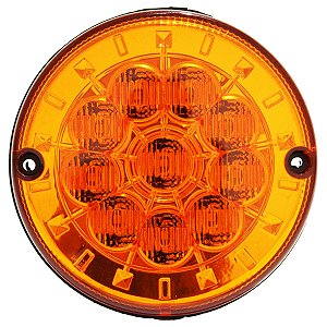 Lanterna Traseira 125mm Ônibus Caminhão Carreta 10 LED AM 12V