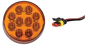 Ônibus / Caminhão / Carreta - KIT Lanterna Traseira Pisca LED Ø 9.60 cm 12 volts