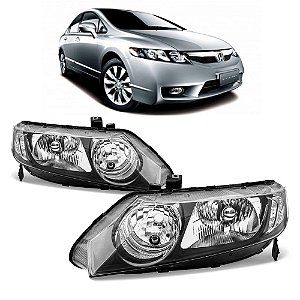 Farol Honda New Civic 2007 2008 2009 2010 2011 Prime - PAR