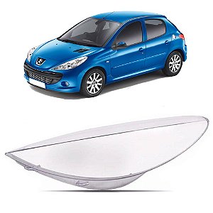 Lente do Farol Peugeot 207 2009 2010 2011 2012 2013 Lado Esquerdo