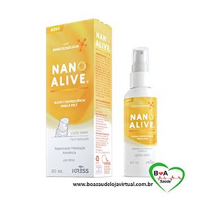 NANOALIVE LOÇÃO HIDRATANTE E REFRESCANTE PÓS SOL E QUEIMADURAS DA PELE BOA SAÚDE LOJA VIRTUAL