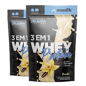 Kit 2 Whey Protein 3 em 1 - Massifik Chocolate